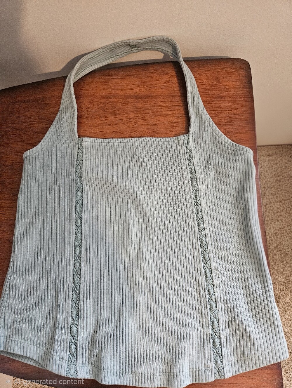 AE LACE HALTER TANK TOP - Picture 3 of 5